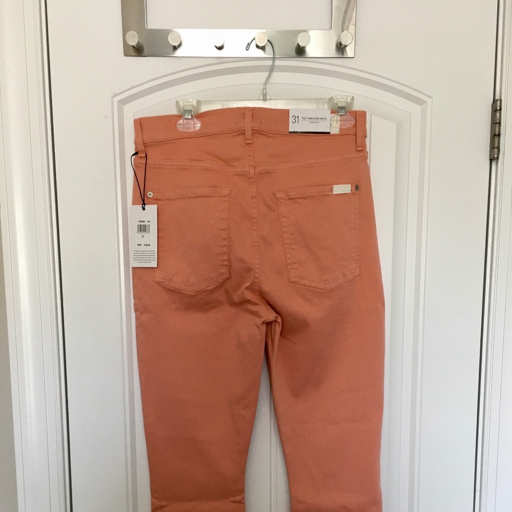 High Waist Ankle Skinny in Rose